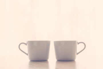 White coffee cup