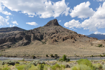 East entrance of Yellowstone National Park, Wyoming, USA