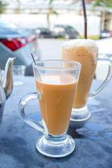 hot milk tea