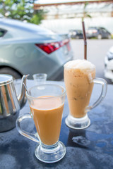 hot milk tea