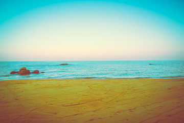 Vintage sea and beach