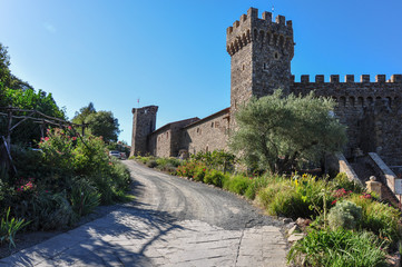 Fototapeta na wymiar Napa Valley Castello di Amorosa, California, USA