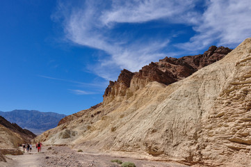 Gold Canyons of Death Valley National Park, California, USA