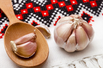 Whole head of garlic
