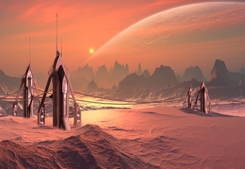 Alien Planet - Fantasy Landscape © diversepixel