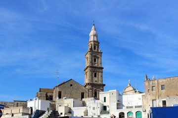 Fototapeta premium Monopoli Campanile e tetti centro storico