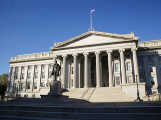 Fototapeta na wymiar The Treasury Department, Washington D.C. , USA