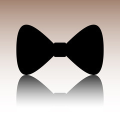 Vector Black Bow Tie icon
