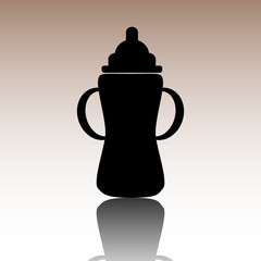 Baby bottle icon