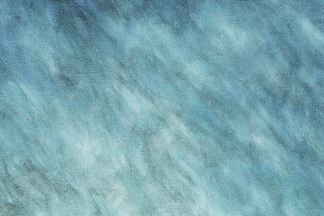 Blue oil painting background. Art concept.