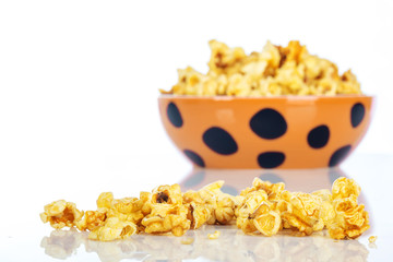 Glass ceramic bowl popcorn