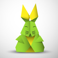 zajączek origami wektor © Rzoog