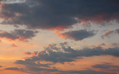 Fototapeta premium Beautiful evening sky