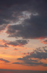Fototapeta premium Beautiful evening sky