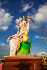 The biggest Brahma, the Hindu God of Creation, is located at chiangraiTemple

