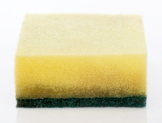 Scouring pads on a white background