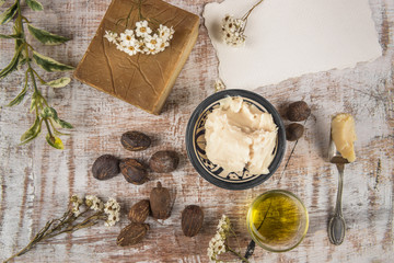 Shea butter with shea product and nuts