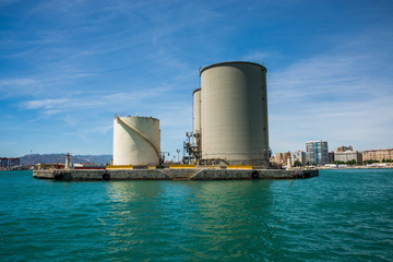 Harbor oil storage