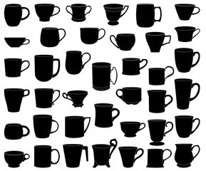Cup icon set