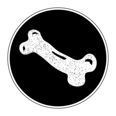 Simple doodle of a bone