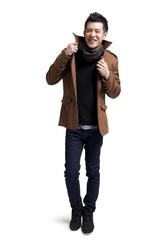 Fototapeta premium Portrait of stylish young man