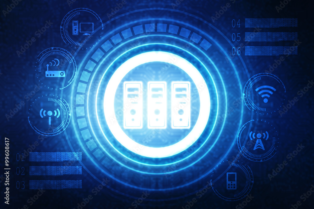 Poster 2d rendering database storage illustration