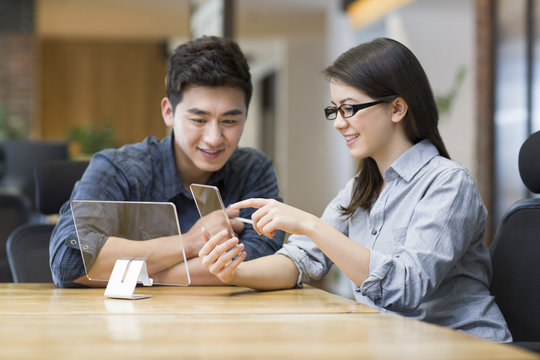 IT workers working in office