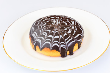 Cake with White and Dark Chocolate.