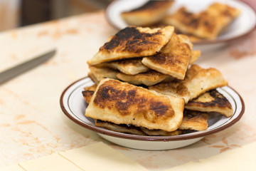 Homemade puff pastry on grandmothers way