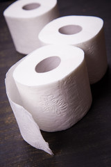 white toilet paper