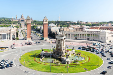 Naklejka premium espana plaza Barcelona