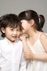 Portrait of two children