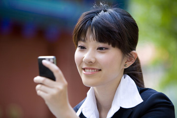 Woman on cell phone