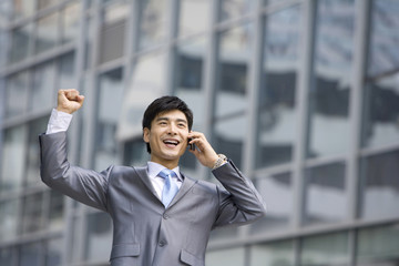 Businessman on the phone