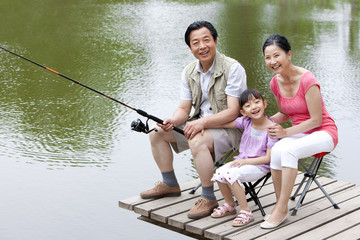 Family Fishing together