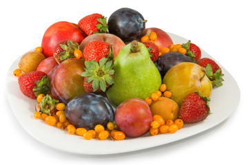  different fruits close-up