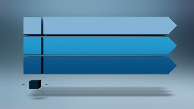 3D bar. four square intro title box chart,powerpoint presentation template.version 2(included alpha)