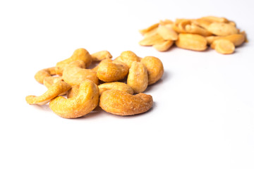 Fototapeta premium salted and roasted cashew nuts