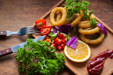 Fried onion rings