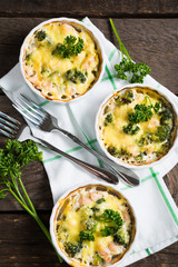 Baked chicken broccoli and cheese