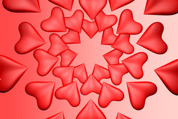 Hearts background.