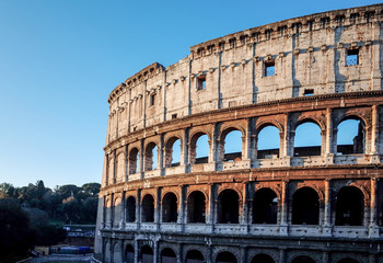 Fototapeta na wymiar Colosseum in Rome in Rome, ITALY