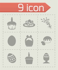 Vector Easter icon set
