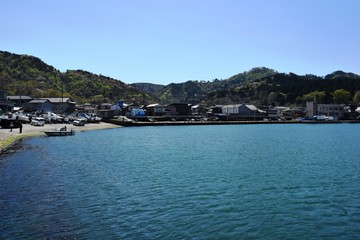 Fototapeta na wymiar 港の風景／山形県の庄内浜で、港の風景を撮影した写真です。