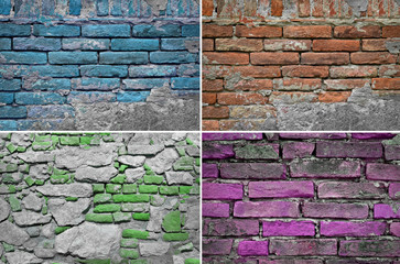 texture of old brick wall background