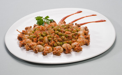 Seppie con piselli