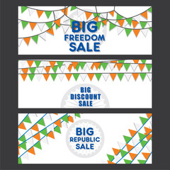 Fototapeta premium creative republic day banner or leaflet design vector