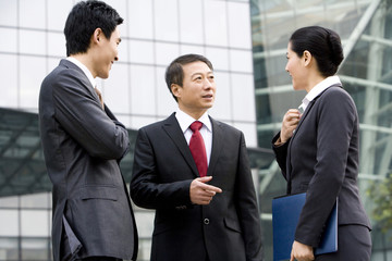 Businessmen in discussion