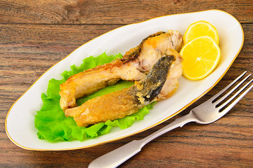 Healthy and Diet Food: Fried Fish Carp