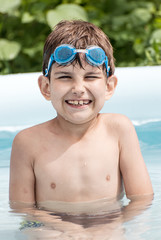 children in pool